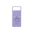 Funda Silicone Cover Ring Z Flip3 5G Lavender