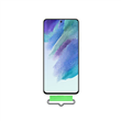 Funda Silicona con correa delgada Samsung Galaxy S21 FE 5G Blanca