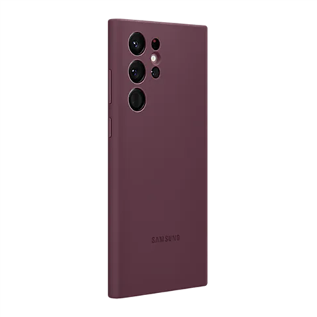 Funda Silicona Samsung Galaxy S22 Ultra Burgundy